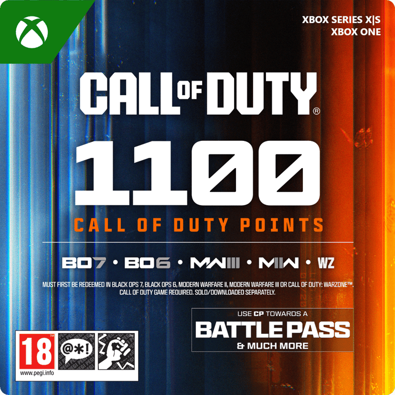 1100 Call of Duty Points