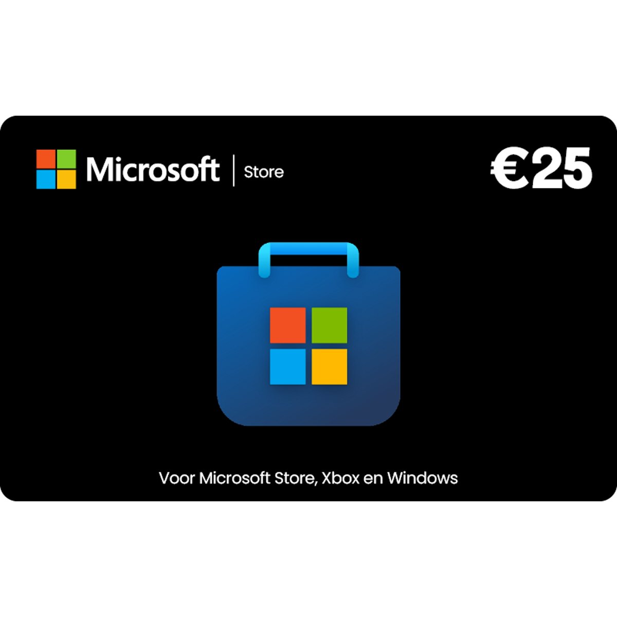 Microsoft gift card € 25 kopen? Direct geleverd