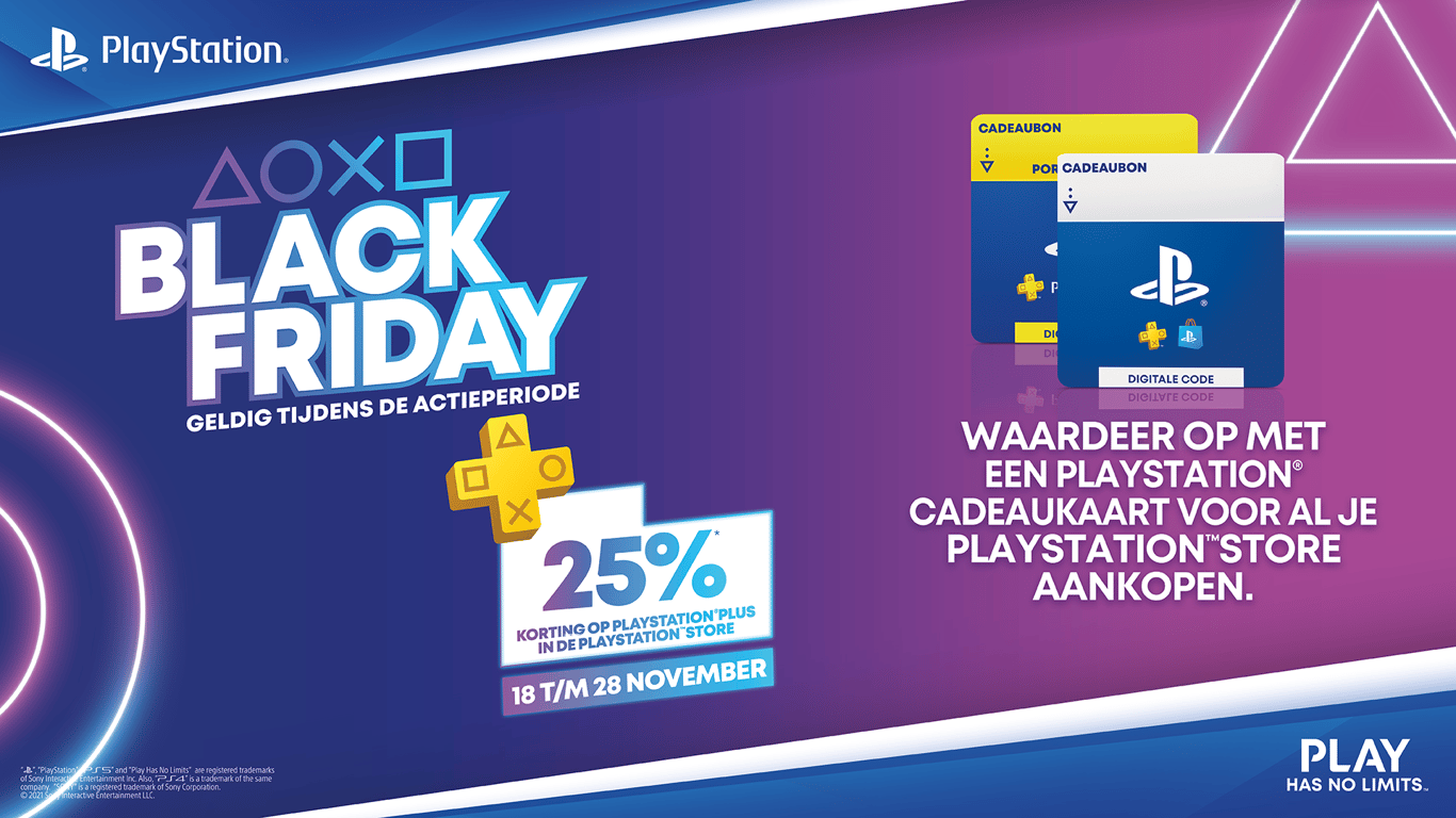 Met PlayStation tegoed klaar voor Black Friday deals