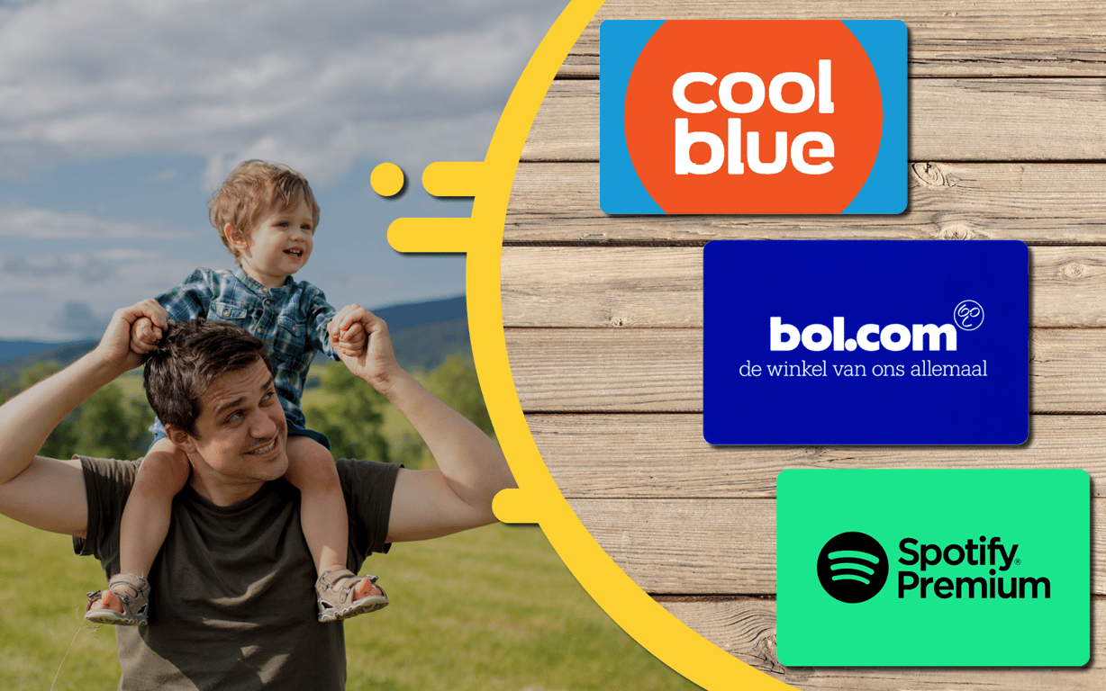 Verwen je vader met de leukste giftcards